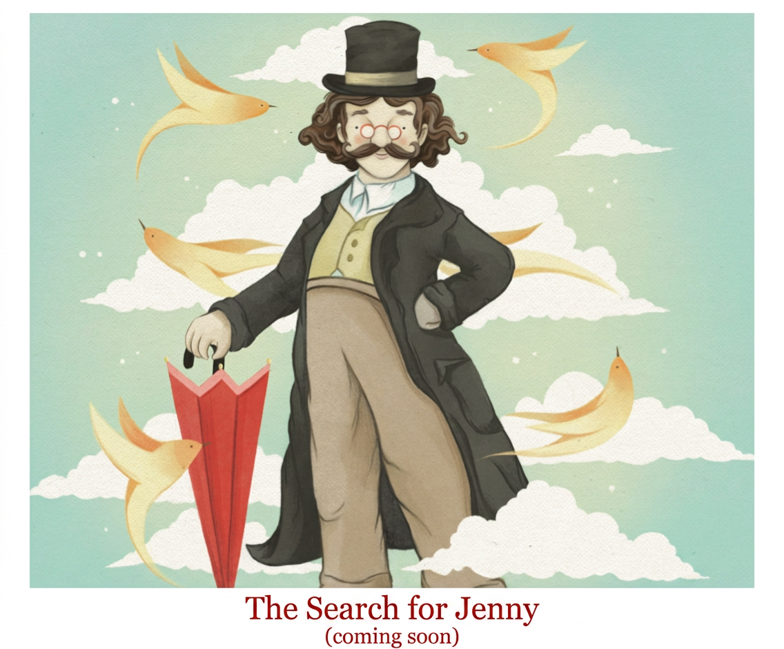 Cover of The Search for Jenny, a Random Gamp Adventure. Coming soon.